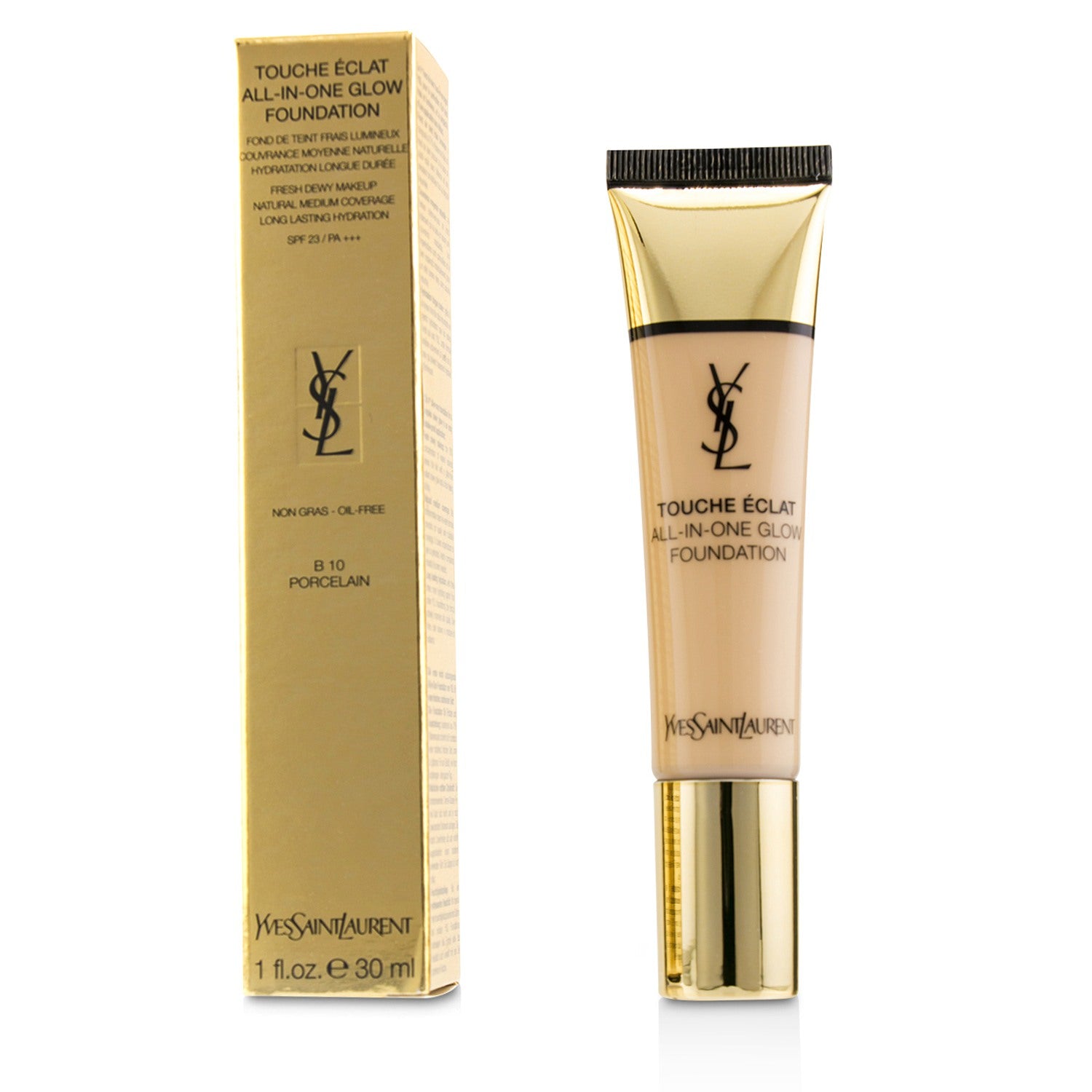 Yves Saint Laurent/イヴ・サンローラン+トウシュ エクラ オール イン ワン グロー ファンデーション SPF 23+30ml/1oz+# B10 Porcelain ブランドコスメ